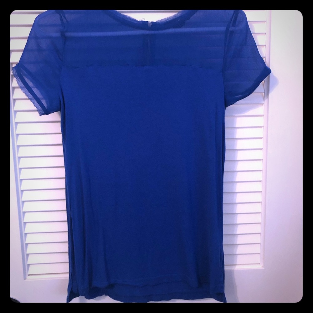 Dark blue top